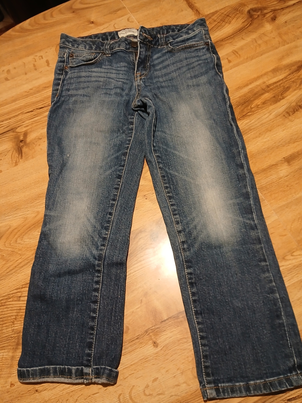 Women's Vintage Aeropostle Blue Washed Straight-Leg Jeans